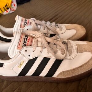 Adidas Samba White and Black Sneakers